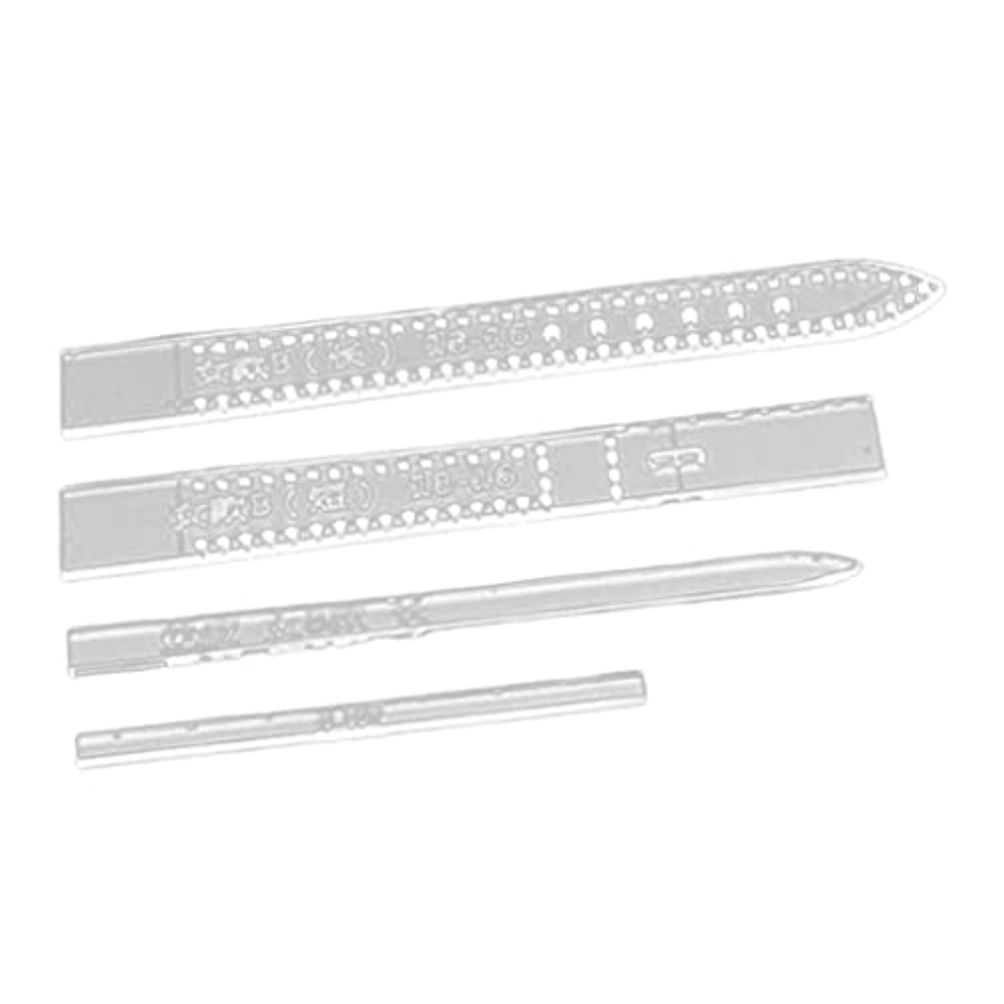 4Pcs Leather Craft Acrylic Watch Strap Band Stencil Template Set